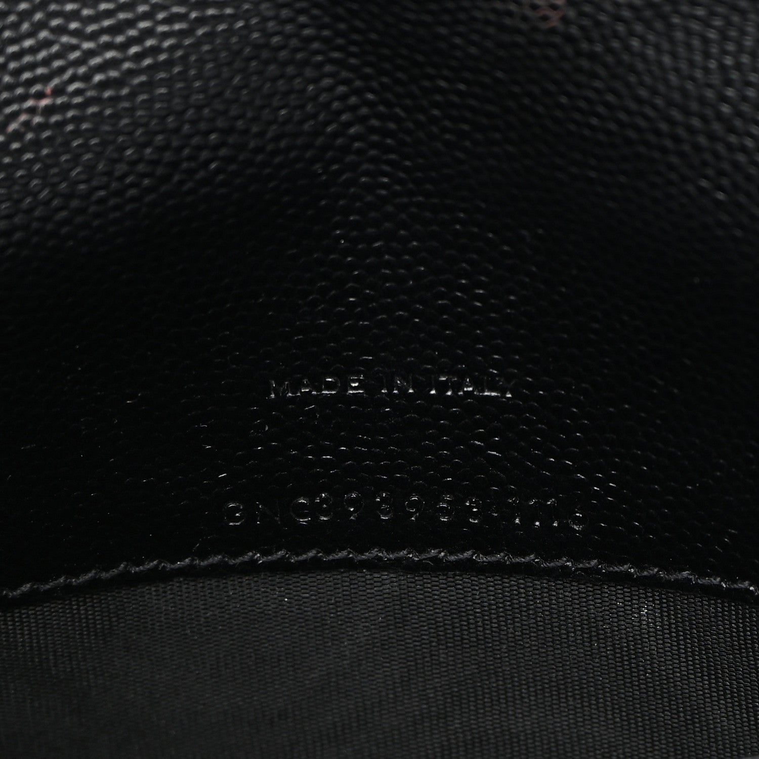 Saint Laurent Grain De Poudre Matelasse Chevron Monogram Envelope Chain Wallet Black 8 of 12