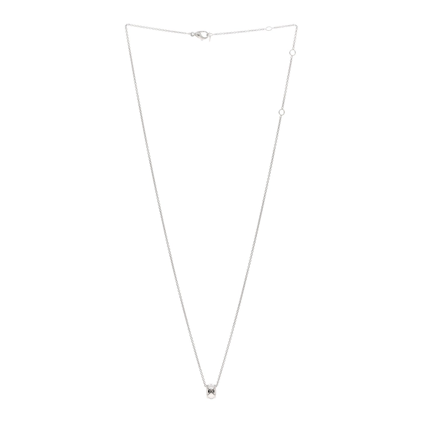 18K White Gold Coco Crush Pendant Necklace