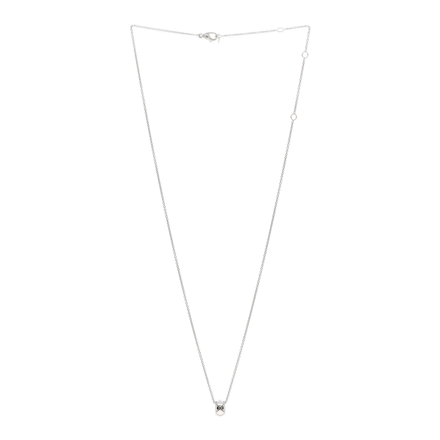 Chanel 18K White Gold Coco Crush Pendant Necklace 3 of 5