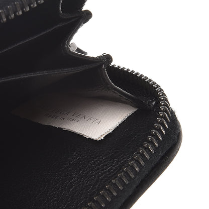 Bottega Veneta Nappa Intrecciato Zip Around Coin Purse Black 8 of 9