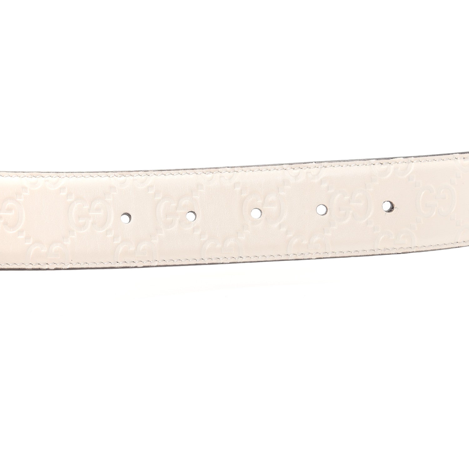 Gucci Guccissima Interlocking G Belt 70 28 Off White 3 of 7