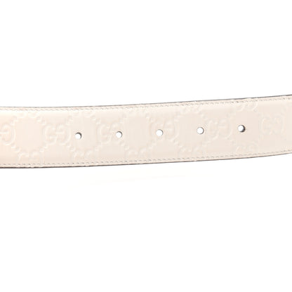 Gucci Guccissima Interlocking G Belt 70 28 Off White 3 of 7