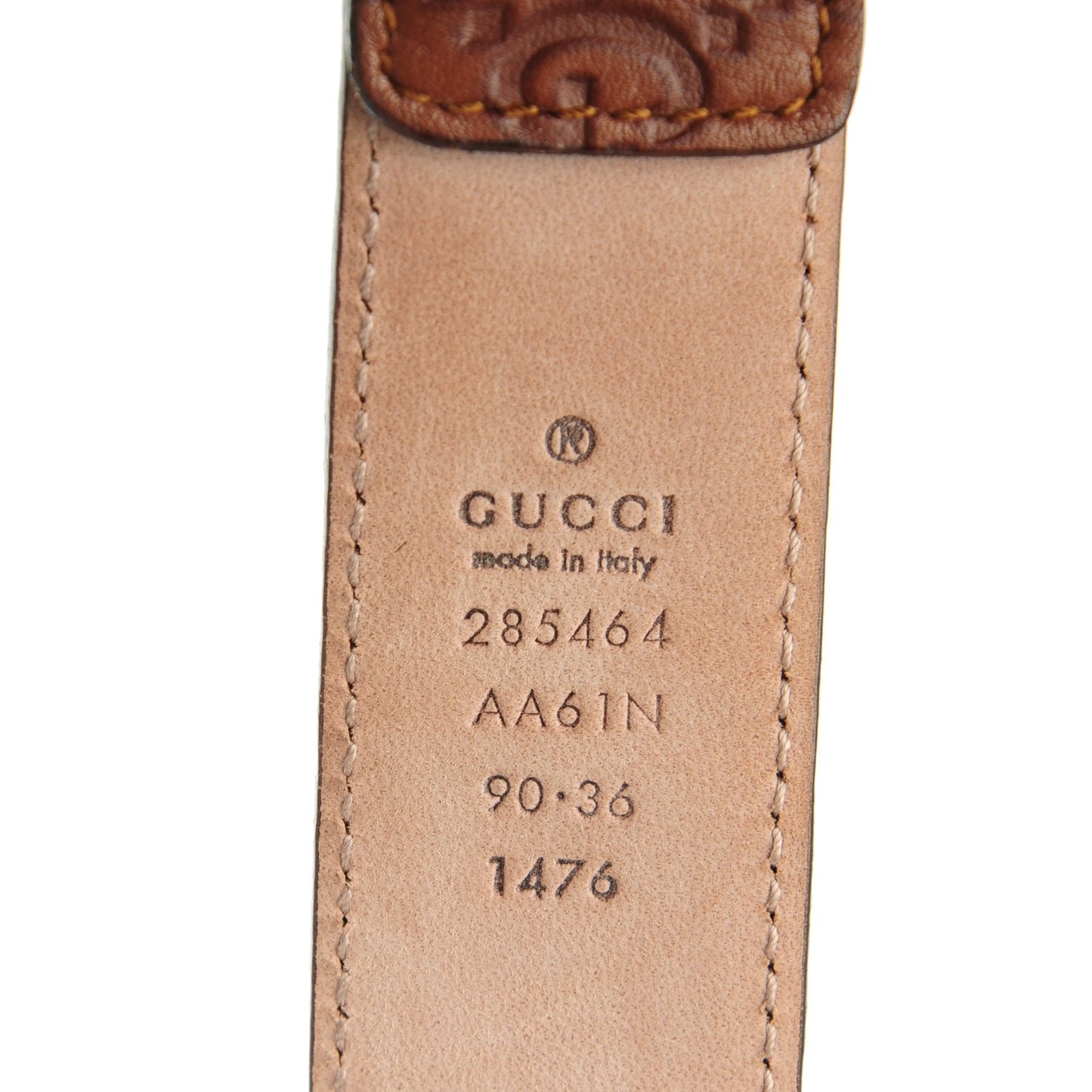 Guccissima Belt 90 36 Brown