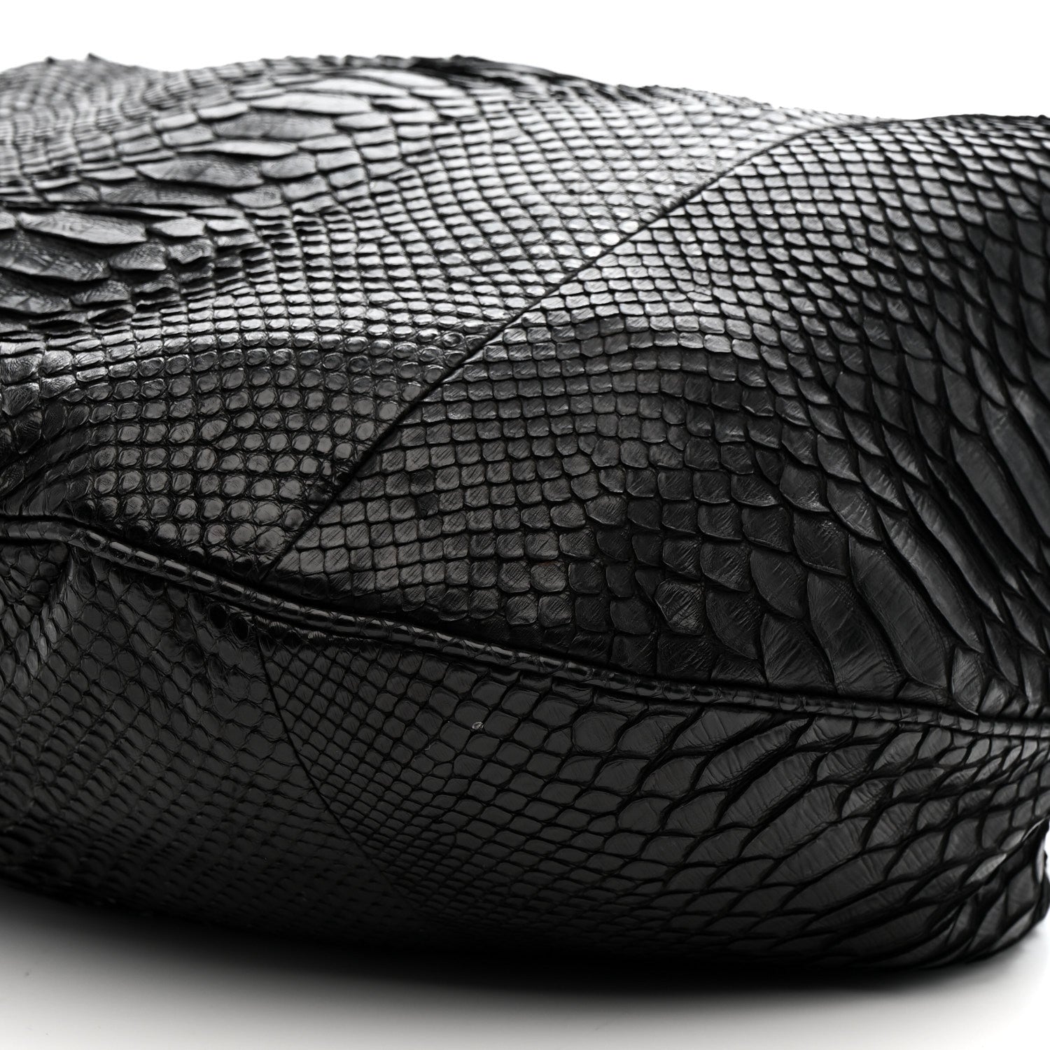 Chanel Snakeskin Rock and Chain Hobo Black 10 of 12