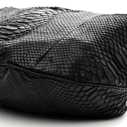 Chanel Snakeskin Rock and Chain Hobo Black 10 of 12
