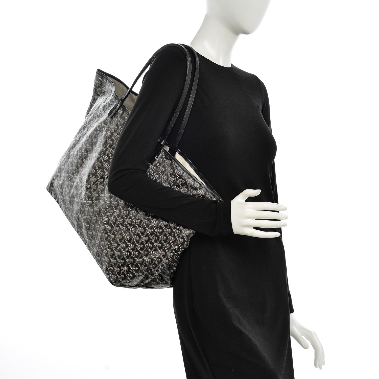 Goyard Goyardine Saint Louis GM Black 9 of 14