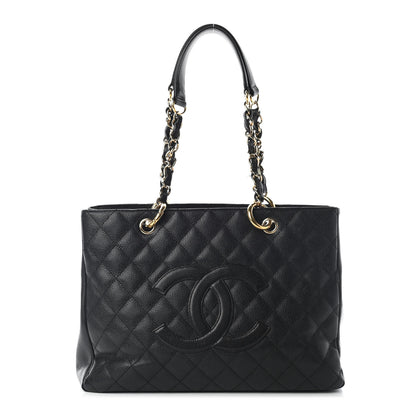 Chanel Caviar Quilted Grand Shopping Tote GST Black 1 of 16
