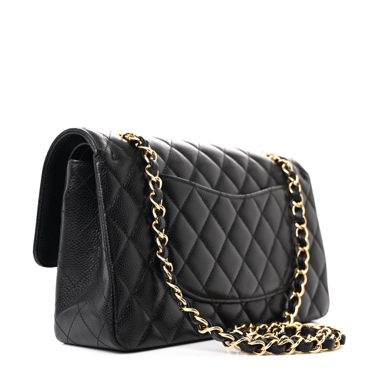 Chanel Caviar Quilted Medium Double Flap Black 3 of 10