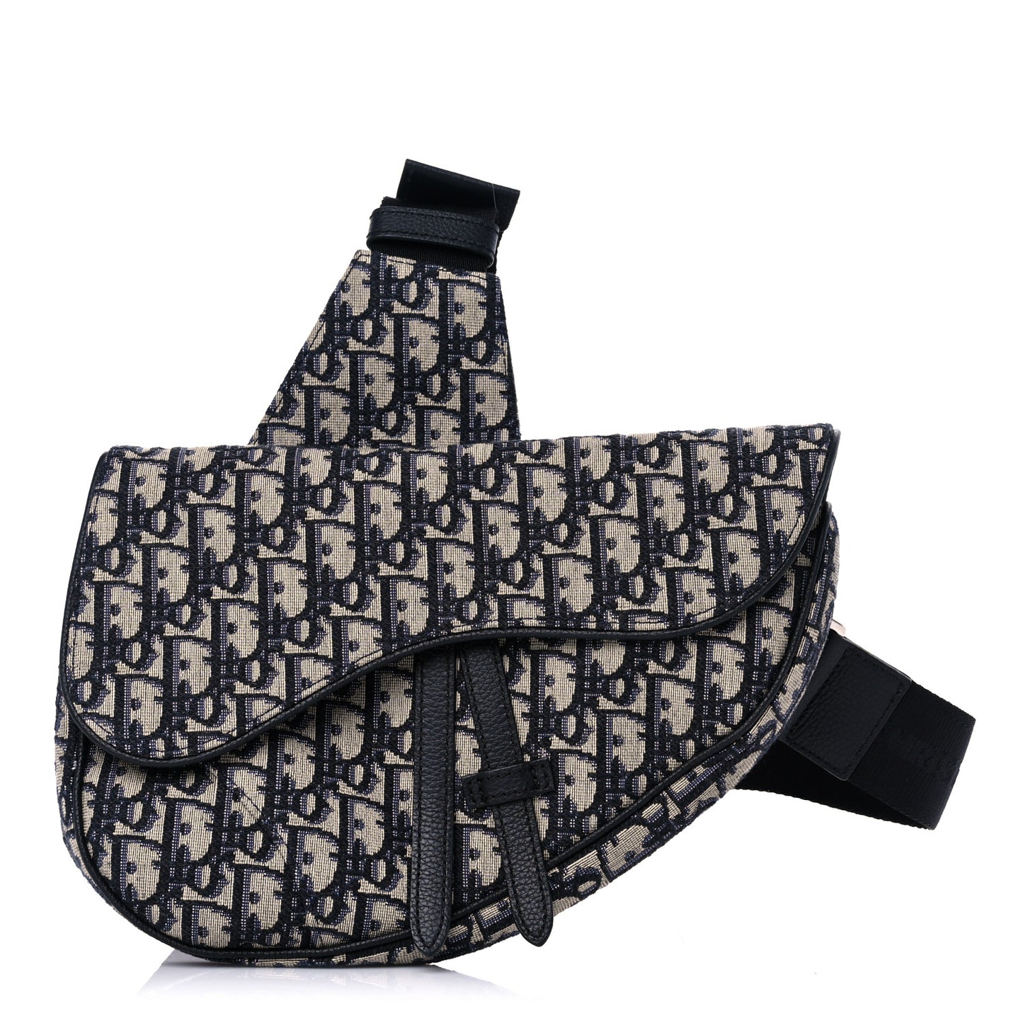 Oblique Mens Saddle Bag Blue