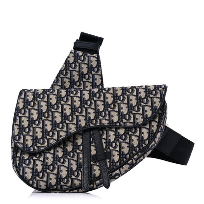 Christian Dior Oblique Mens Saddle Bag Blue 1 of 8