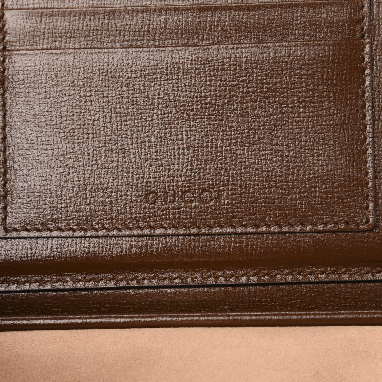 GG Supreme Monogram Mini Clasp Bag Beige Brown
