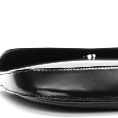 Prada Spazzolato Cleo Flap Shoulder Bag Black 9 of 12