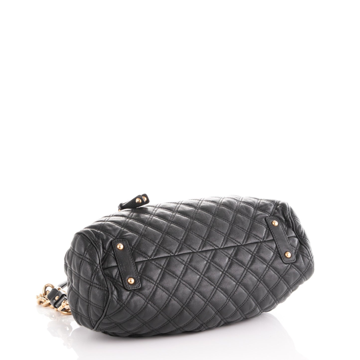 Calfskin Quilted Stam Black