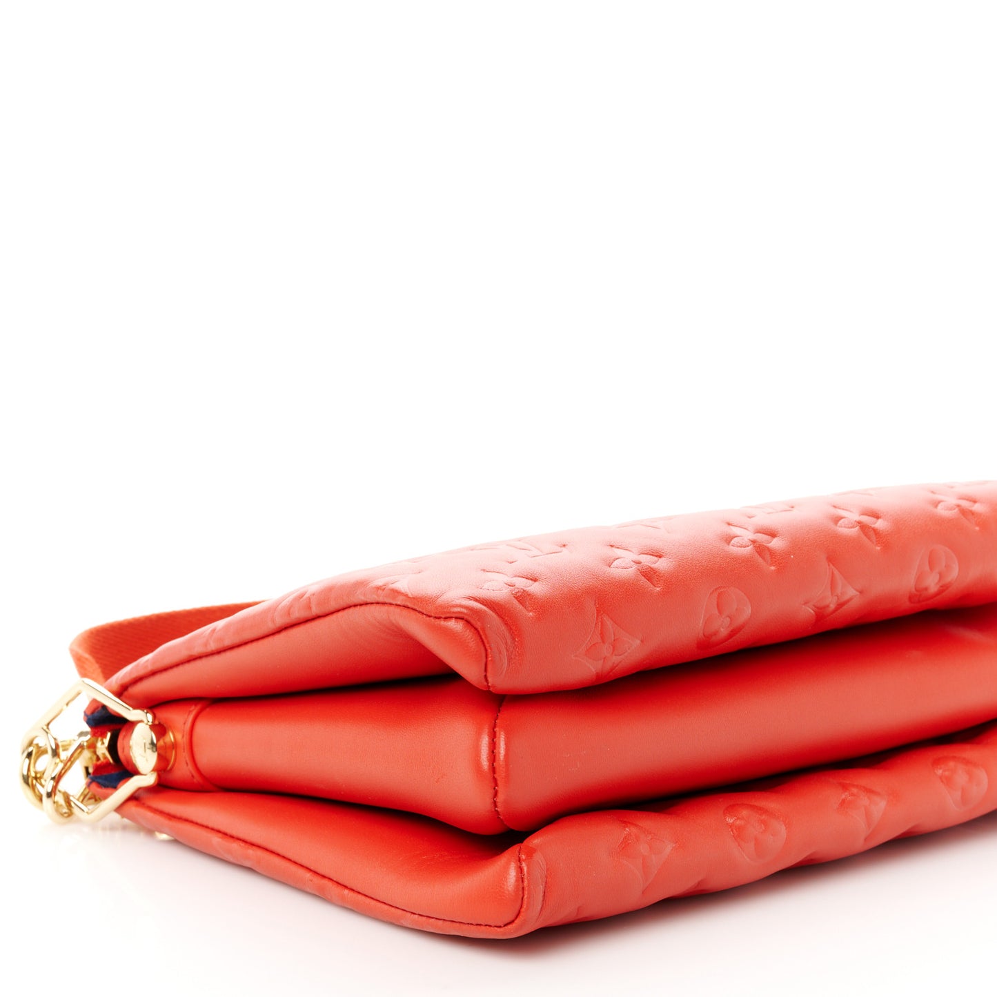 Lambskin Embossed Monogram Coussin PM Red