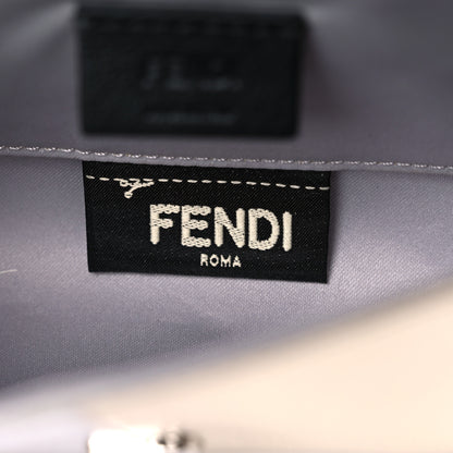 Fendi Vitello Mirror Elite Bi-Color Mini Rush Clutch Argento Champagne 8 of 11