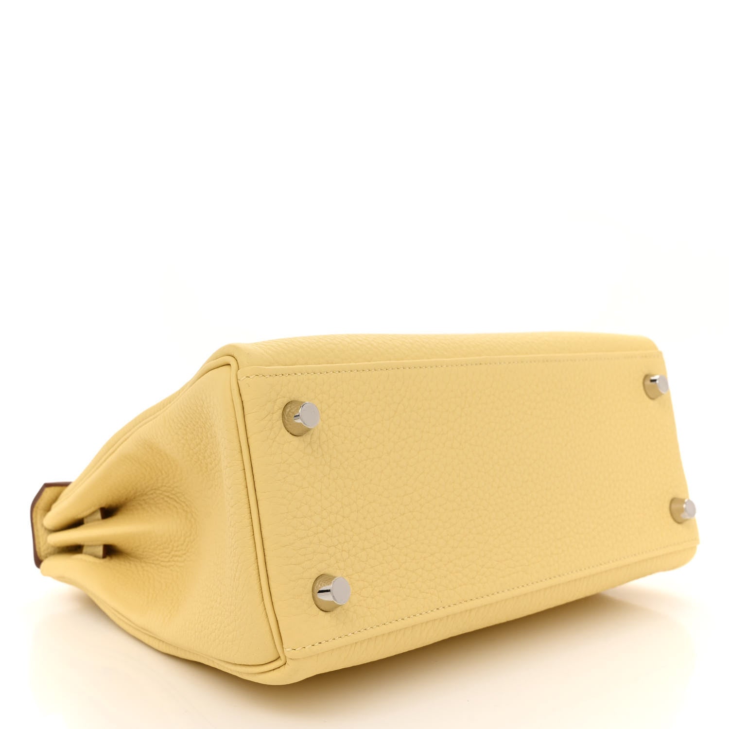 Hermes Togo Kelly Retourne 25 Jaune Poussin 4 of 11