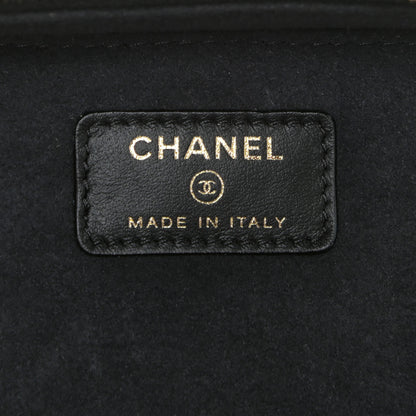 Chanel Caviar Quilted CC Vanity Cosmetic Case Black 6 of 12