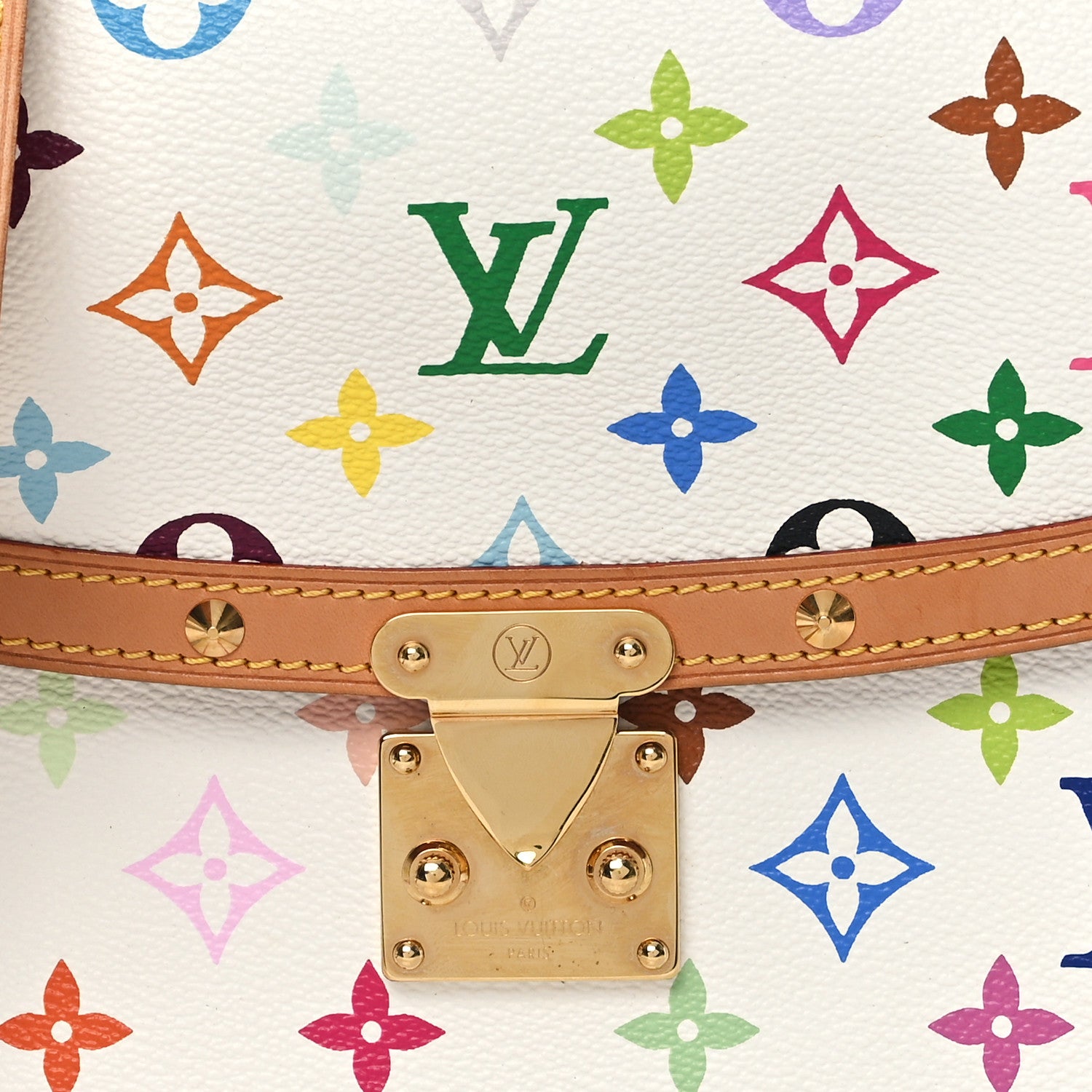 Louis Vuitton Monogram Multicolor Sologne White 7 of 9