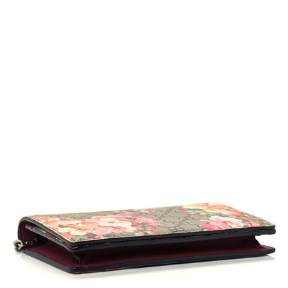 Gucci GG Supreme Monogram Blooms Chain Wallet Beige Multicolor Dry Rose 4 of 11