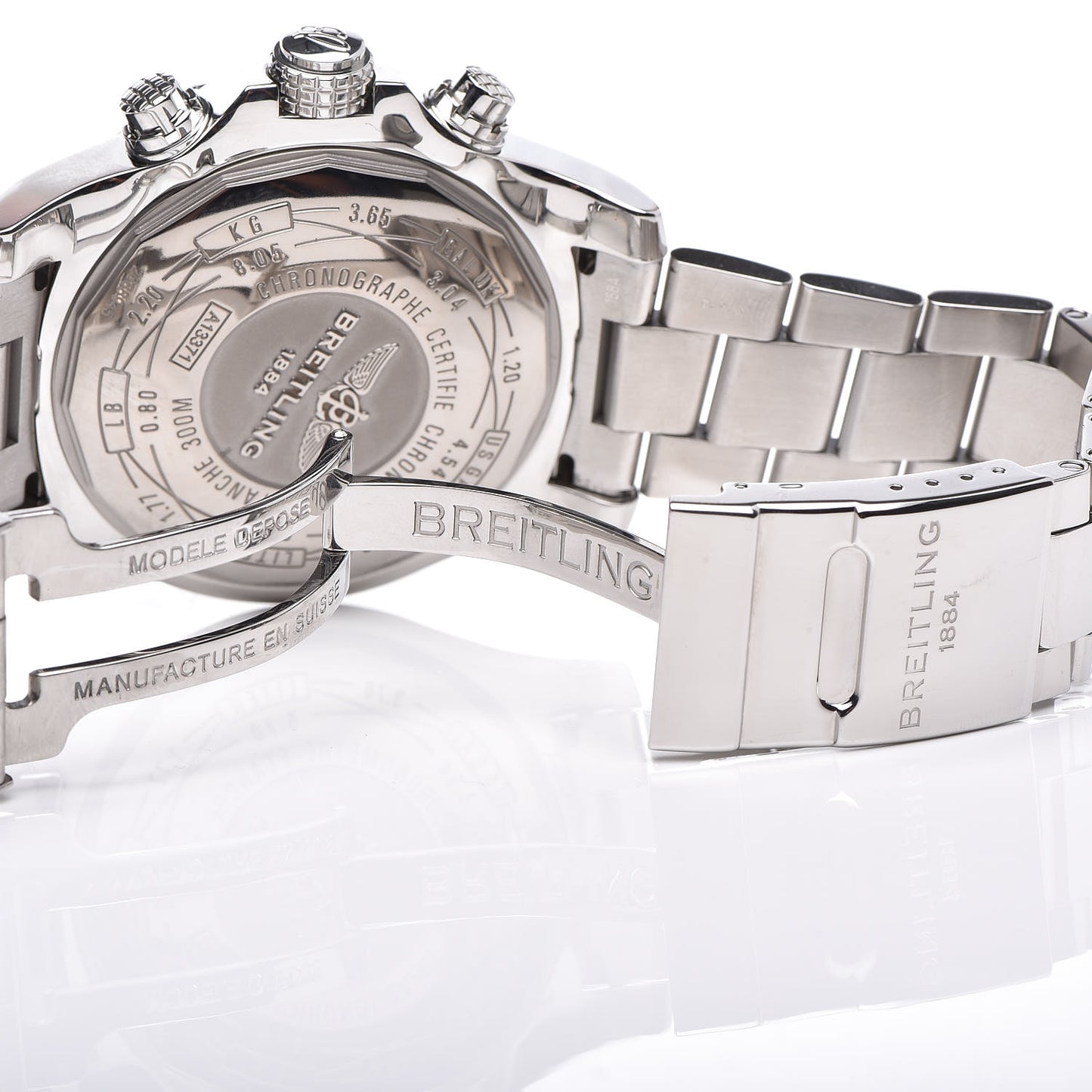 Stainless Steel 48mm Super Avenger II Automatic Watch Volcano Black A13371