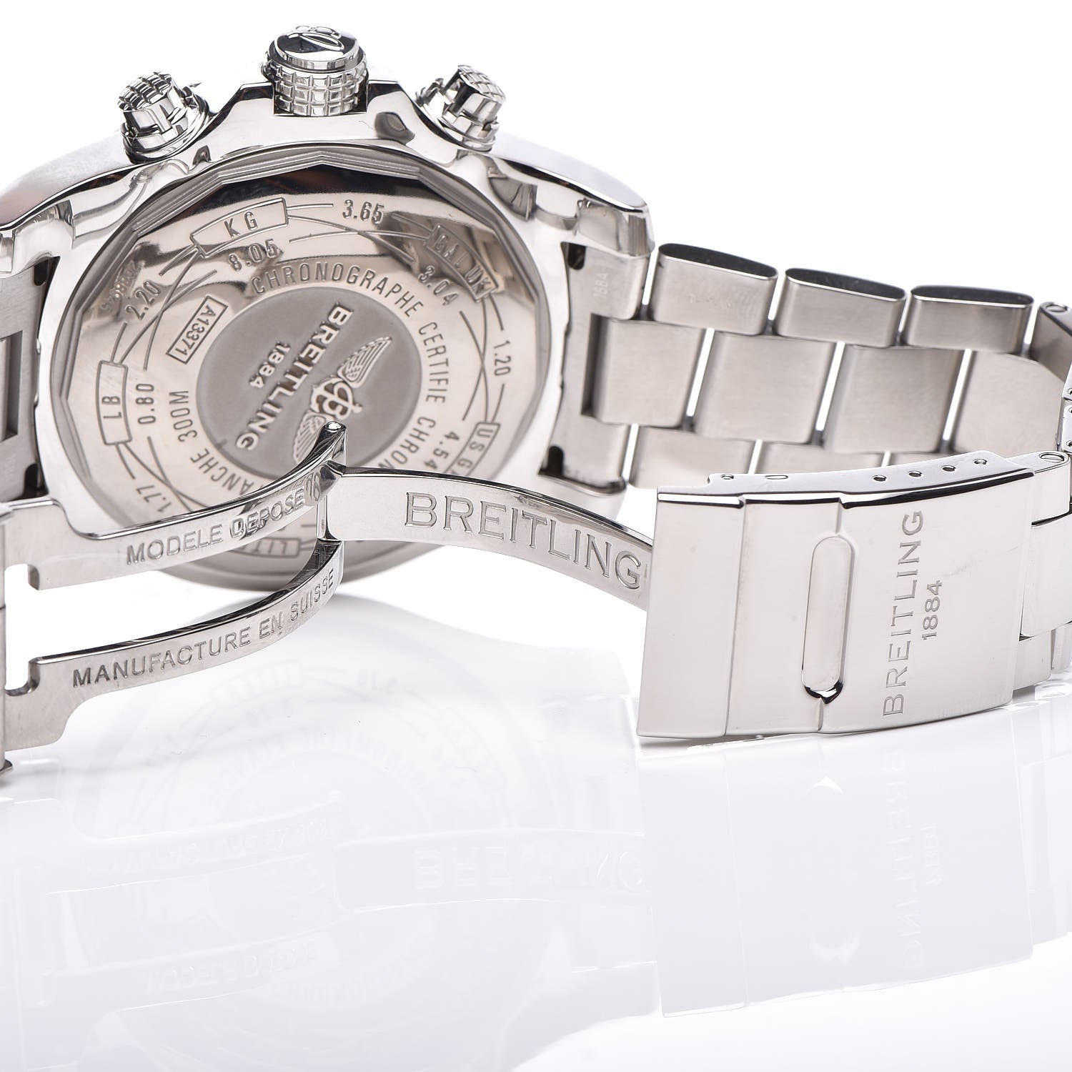Breitling Stainless Steel 48mm Super Avenger II Automatic Watch Volcano Black A13371 7 of 8