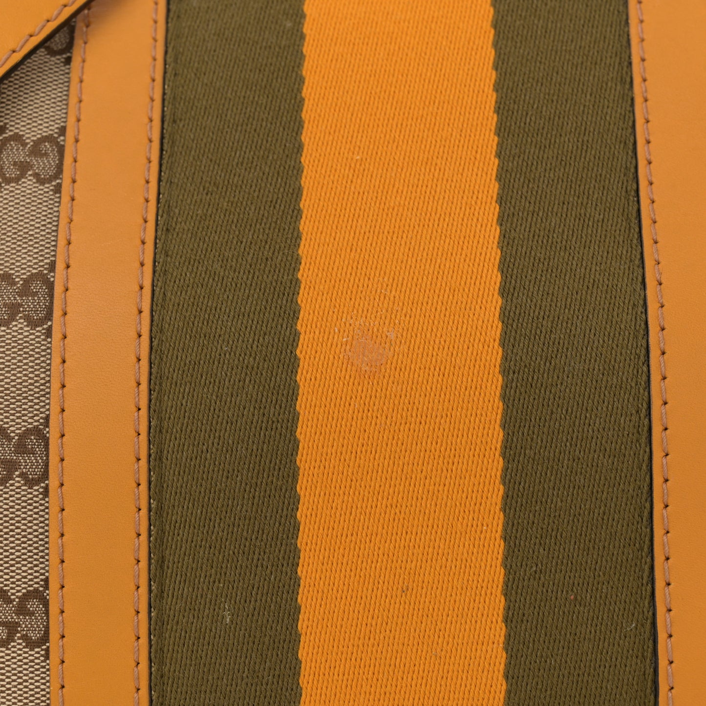 Monogram Selleria Calfskin Vintage Web Medium Boston Beige Ebony Yellow