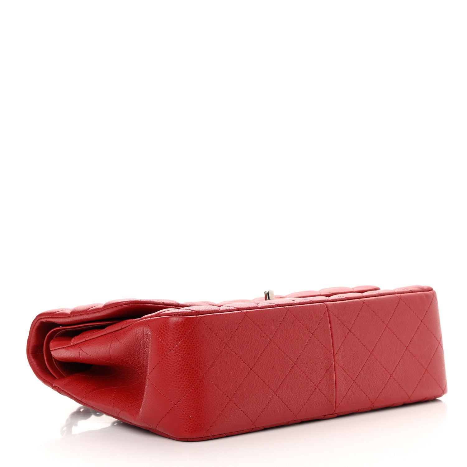 Chanel Caviar Quilted Jumbo Double Flap Red 4 of 11