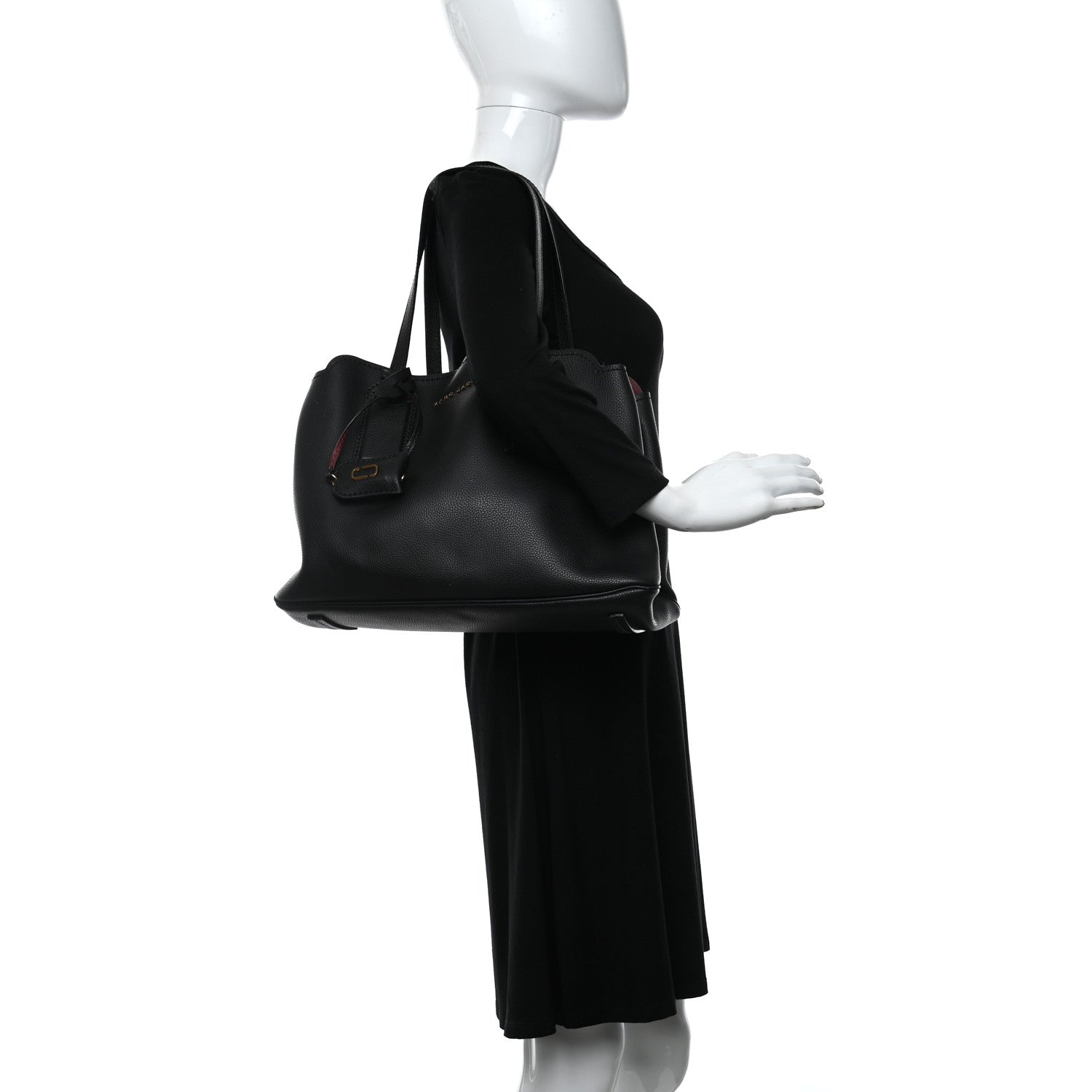 Marc Jacobs Pebbled Calfskin Editor Shopping Tote Black 2 of 8
