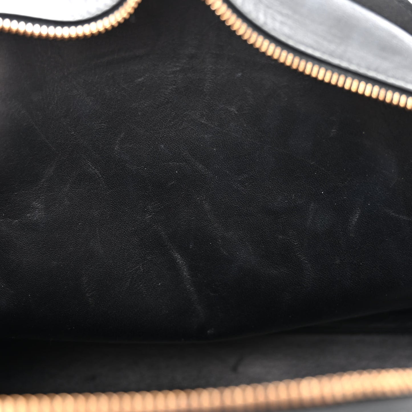 Calfskin Medallion Tribute Bowling Bag Black