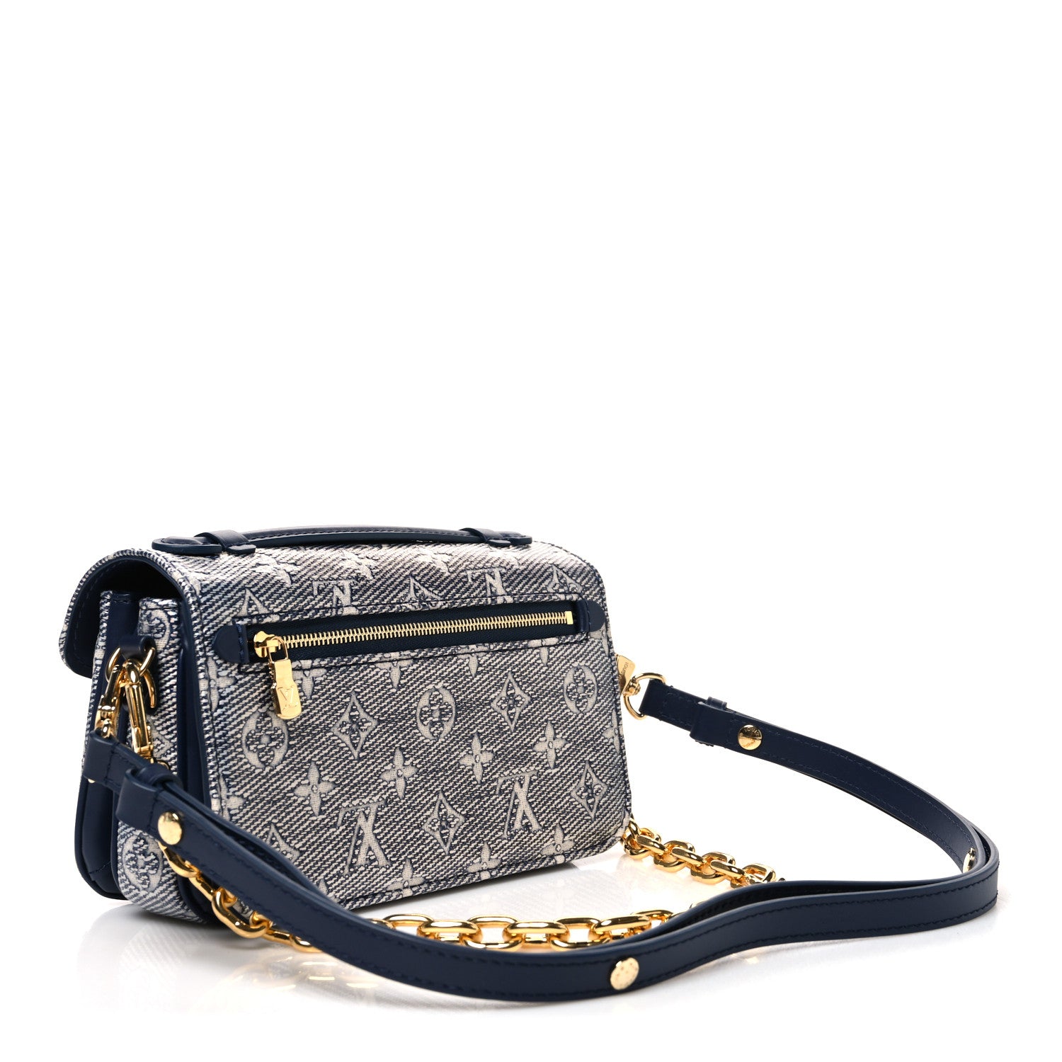 Louis Vuitton Monoglam Pochette Metis East West Blue 3 of 9