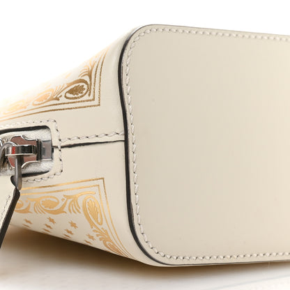 Gucci X SEGA Calfskin GUCCY Stars Mini Dome Shoulder Bag Mystic White Gold 9 of 10