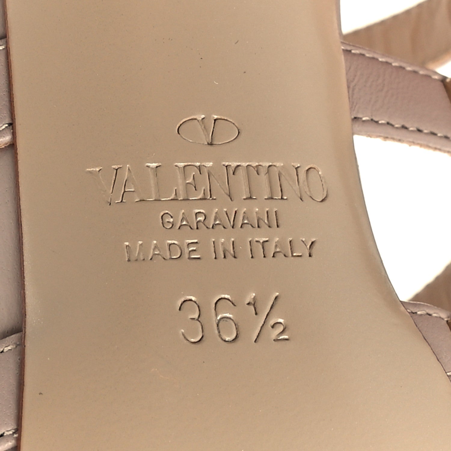Valentino Garavani Calfskin Rockstud 90mm Cage Mules 36.5 Poudre 6 of 8