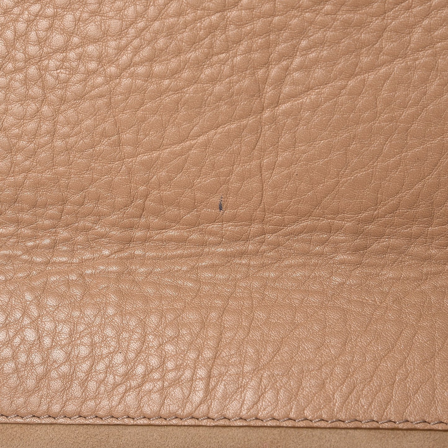Pebbled Calfskin 1973 Clutch Beige