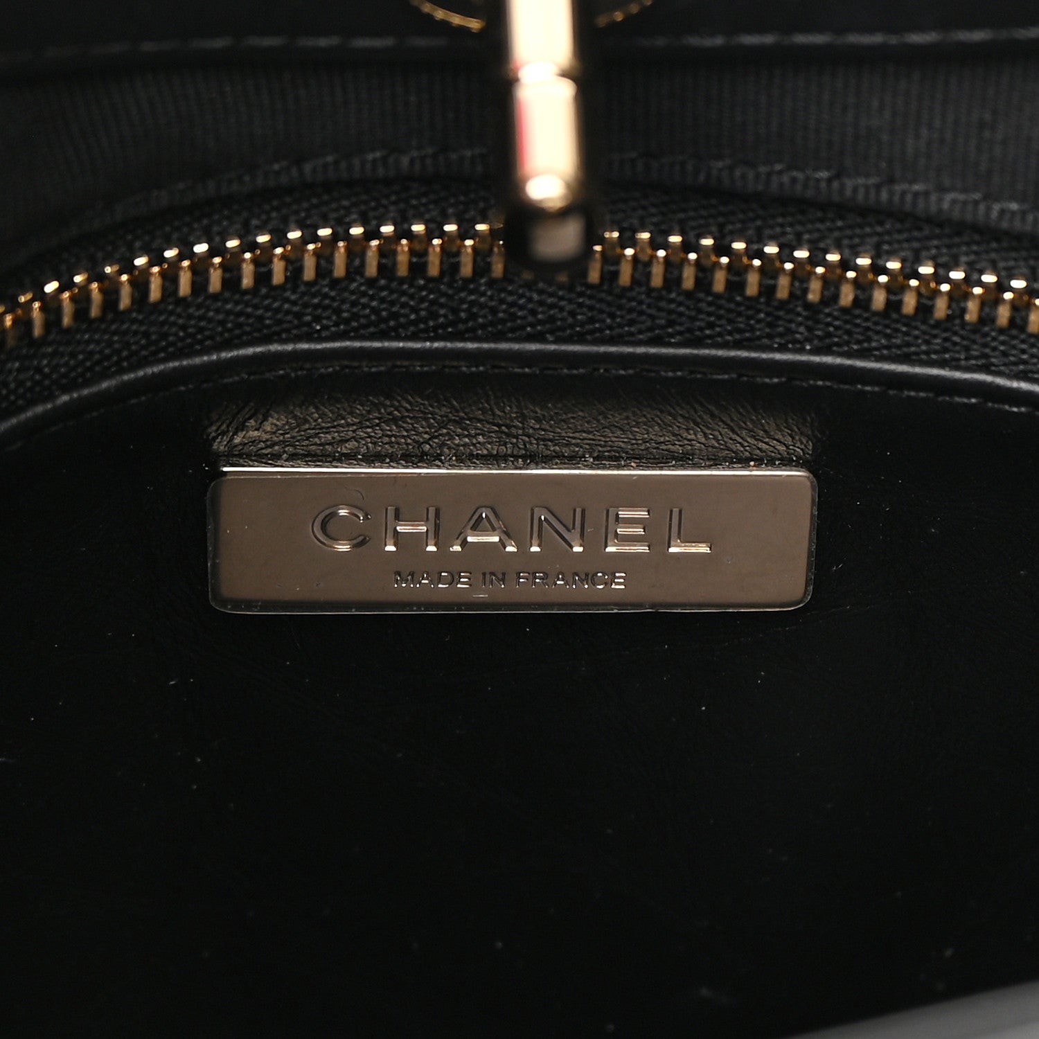 Chanel Shiny Crumpled Calfskin Quilted Mini 31 Shopping Bag Black 6 of 11