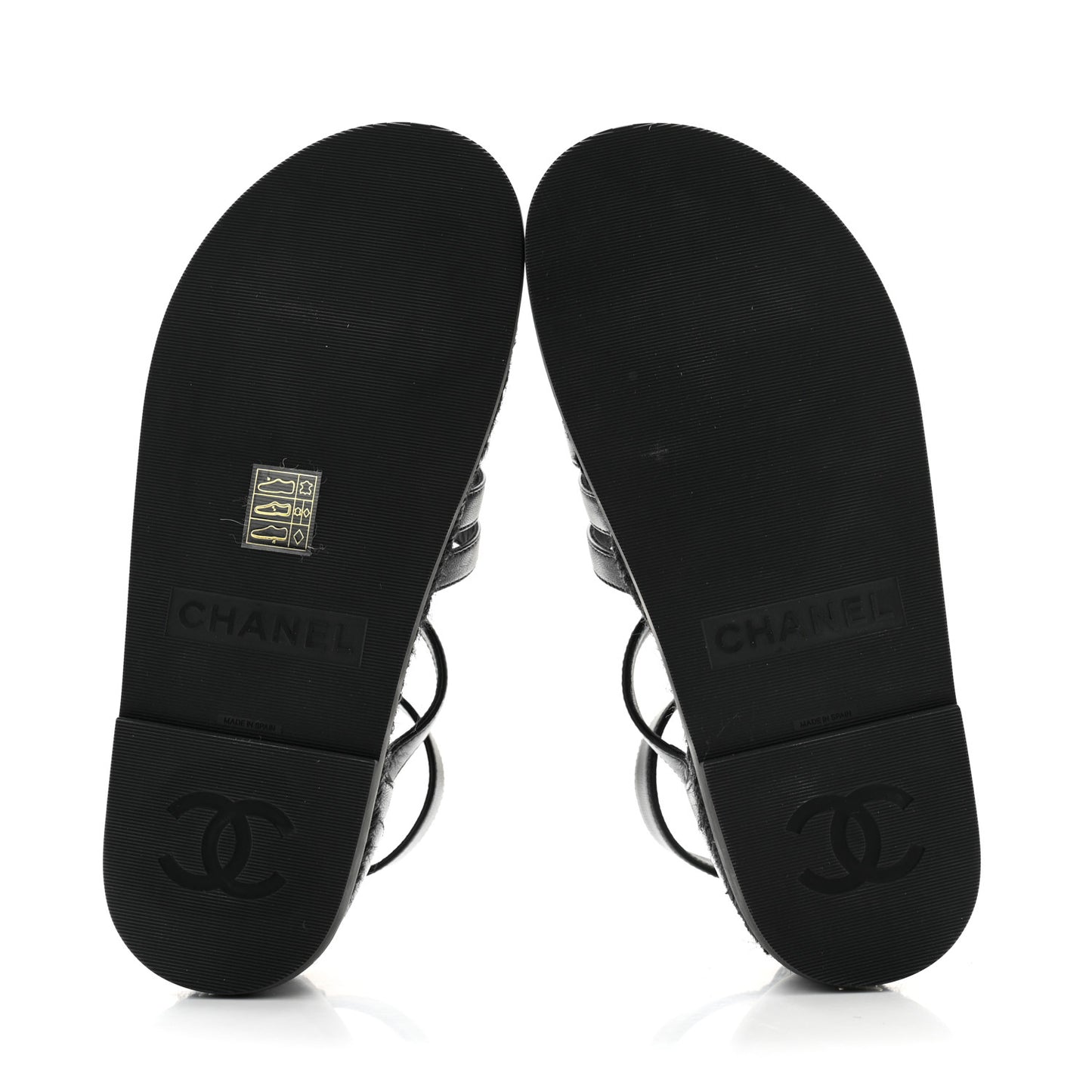 Lambskin Espadrille Sandals 37 Black