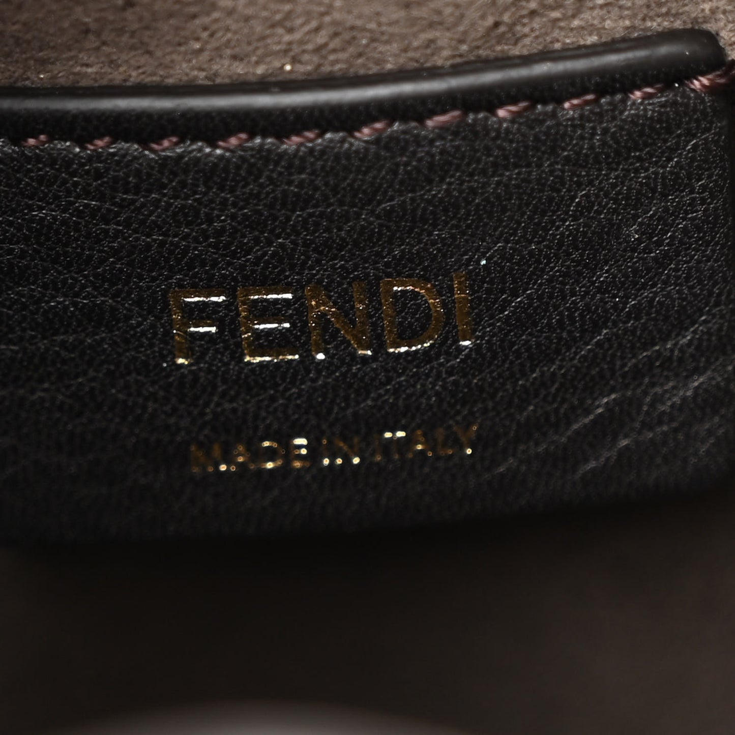 Vitello King F is Fendi Logo Embossed Mini Mon Tresor Bucket Bag White
