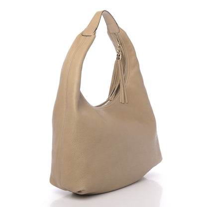 Gucci Pebbled Calfskin Large Soho Hobo Beige 2 of 12