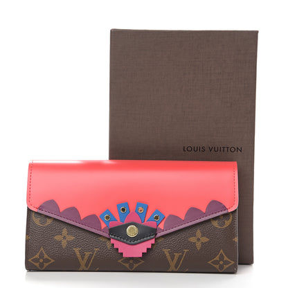 Louis Vuitton Monogram Tribal Mask Sarah Wallet Purple 6 of 6