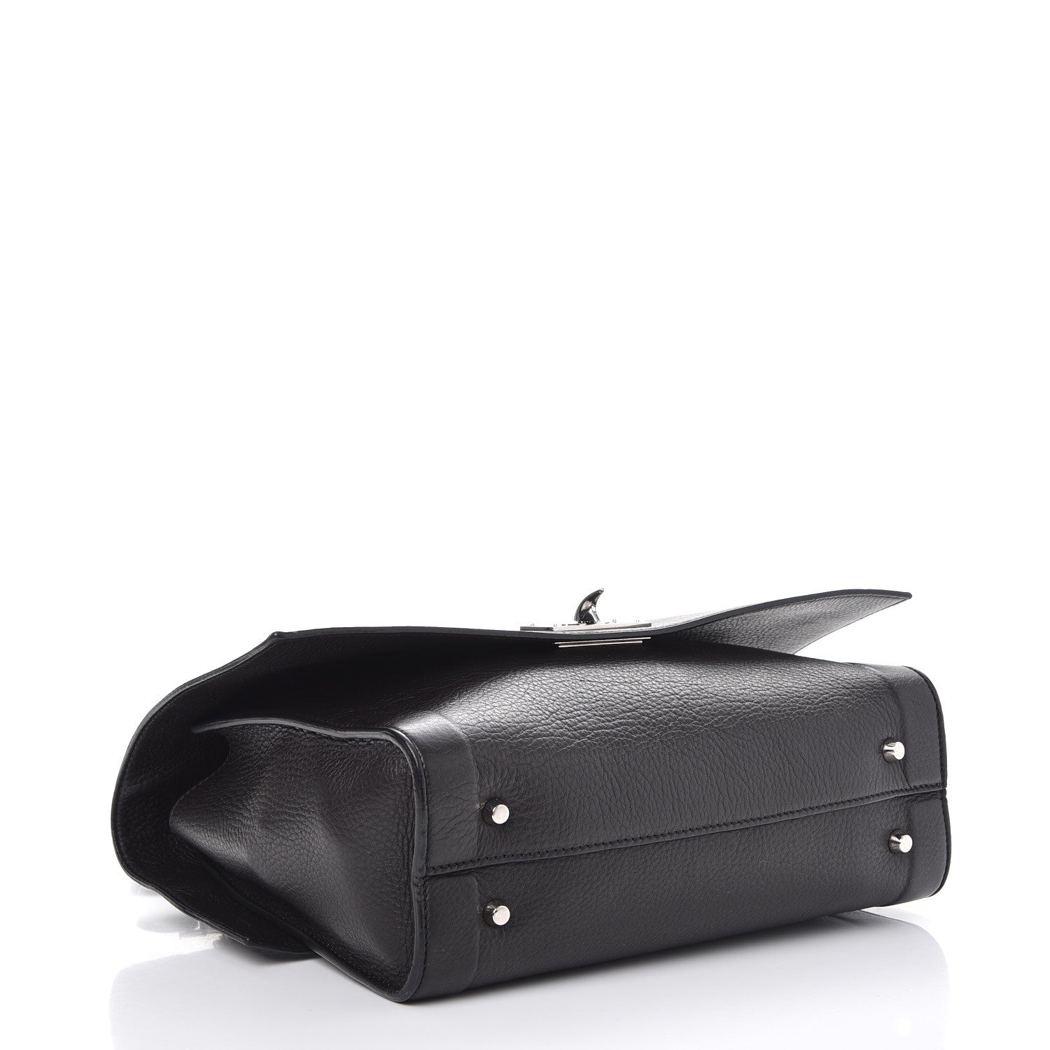 Givenchy Grained Calfskin Small Shark Lock Satchel Black 4 of 7