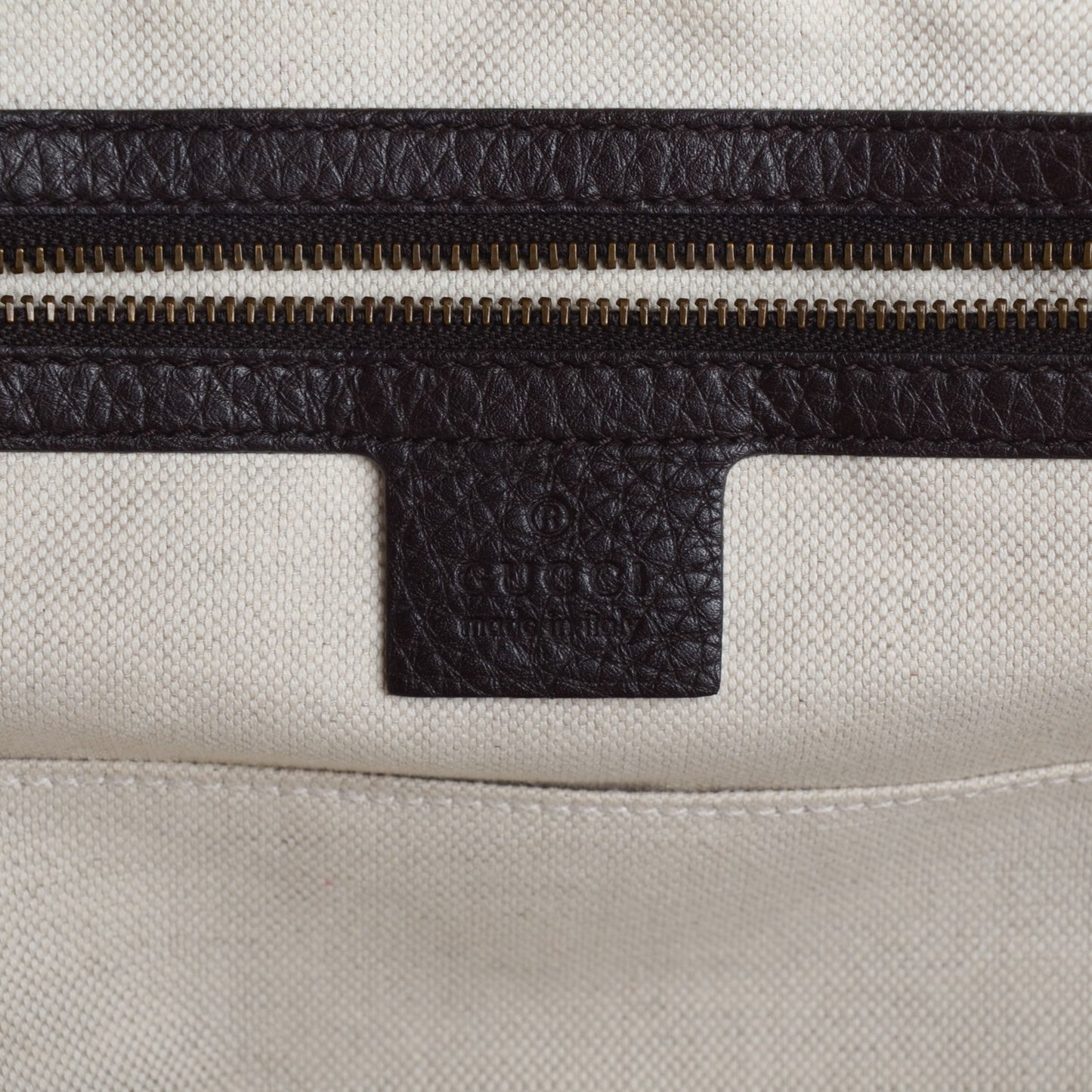 Diamante Cellarius Calfskin Medium 1973 Top Handle Bag Beige Ebony Cocoa