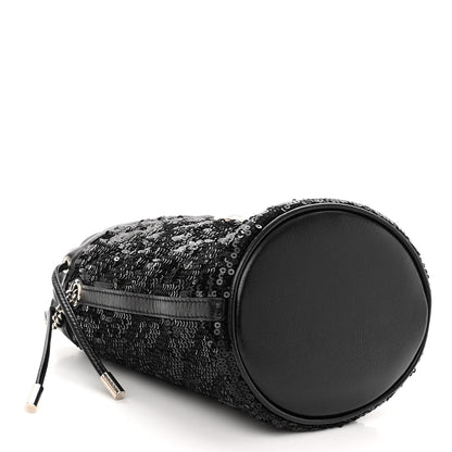 Gucci Sequin Mini GG Marmont 2.0 Bucket Bag Black 4 of 9