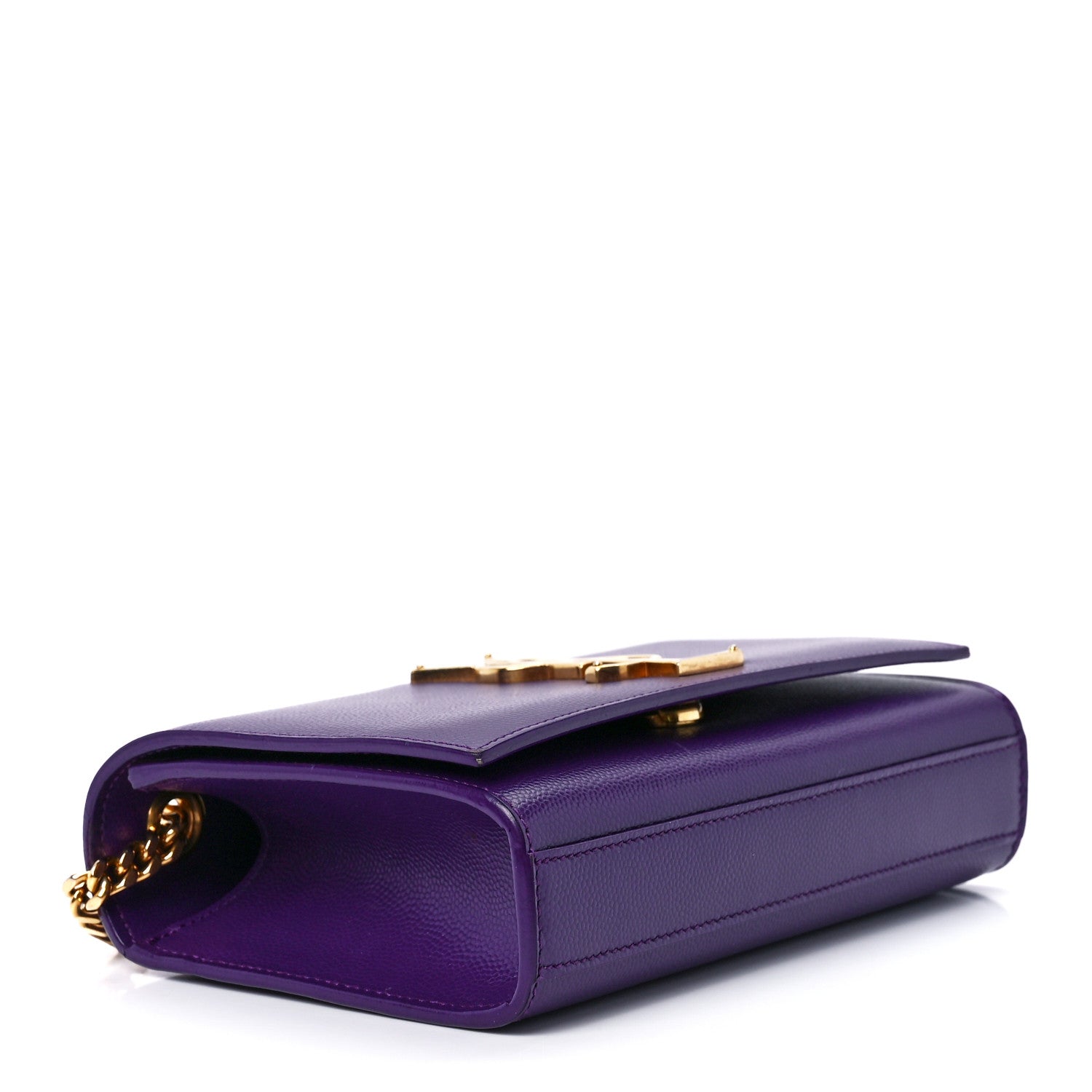 Saint Laurent Grain De Poudre Small Monogram Kate Satchel Lilac 4 of 12