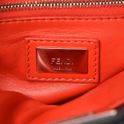 Fendi Nappa Karung Monster Eyes Mini Peekaboo Iconic Satchel Black Papavero 7 of 13
