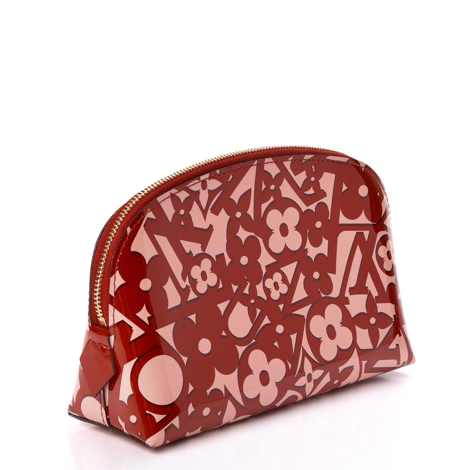 Louis Vuitton Patent Sweet Monogram Cosmetic Pouch Pomme D’Amour 3 of 9