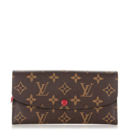 Louis Vuitton Monogram Emilie Wallet Red 1 of 7