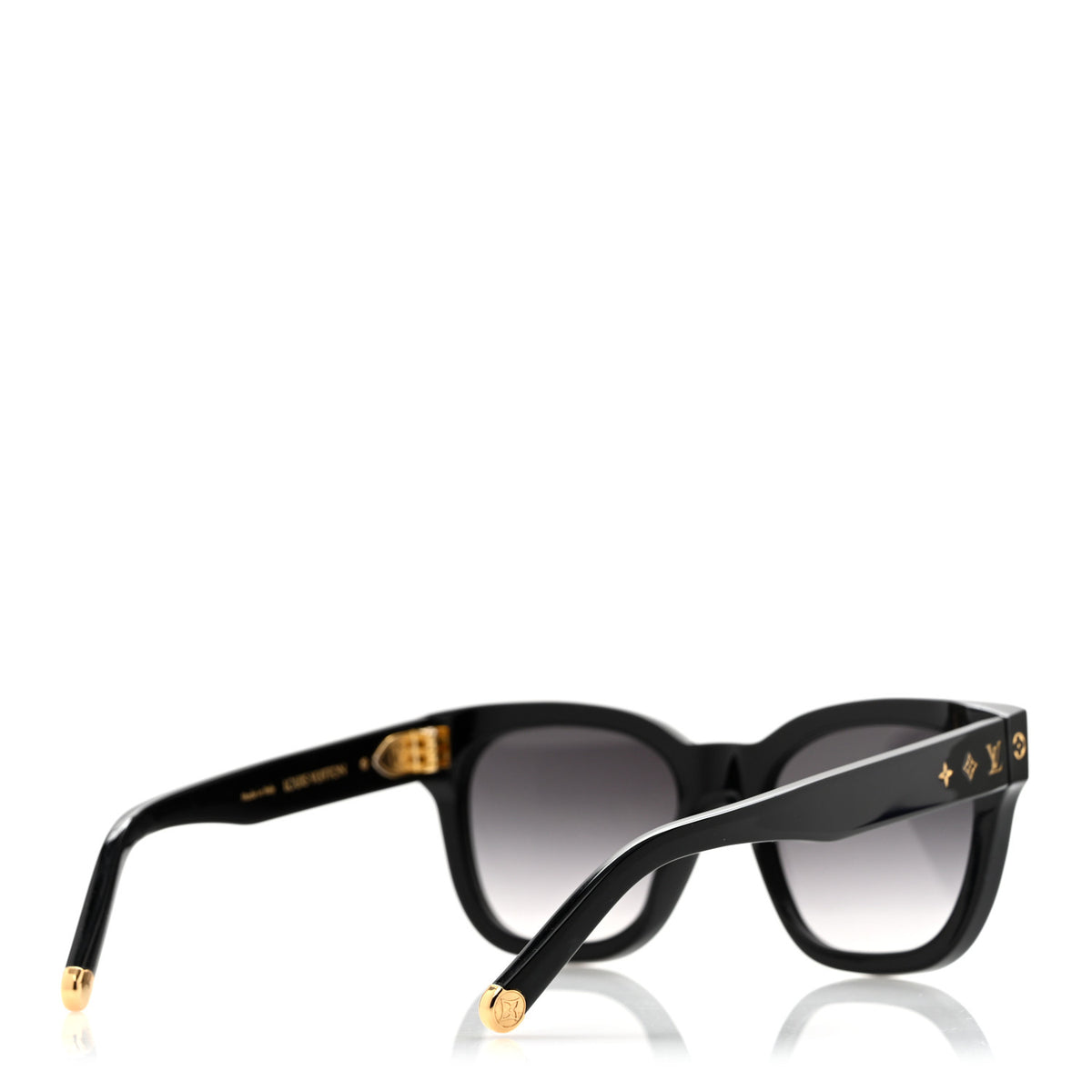 Acetate My Monogram Square Sunglasses Z1523W Black