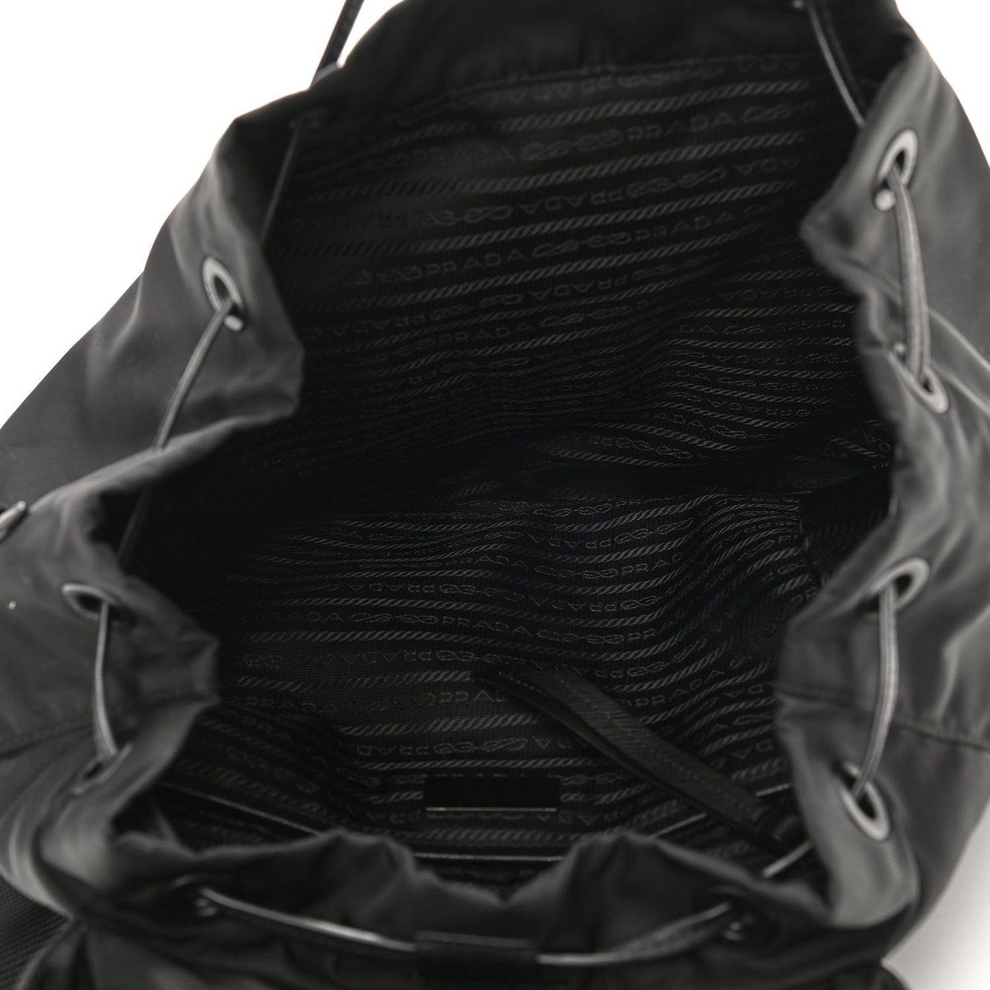 Nylon New Vela Monochrome Studded Backpack Black