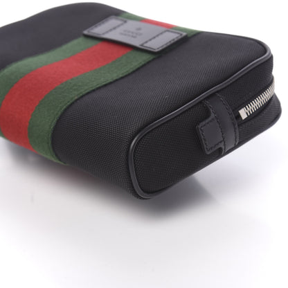 Gucci Canvas Web Slim Belt Bag Black 9 of 11