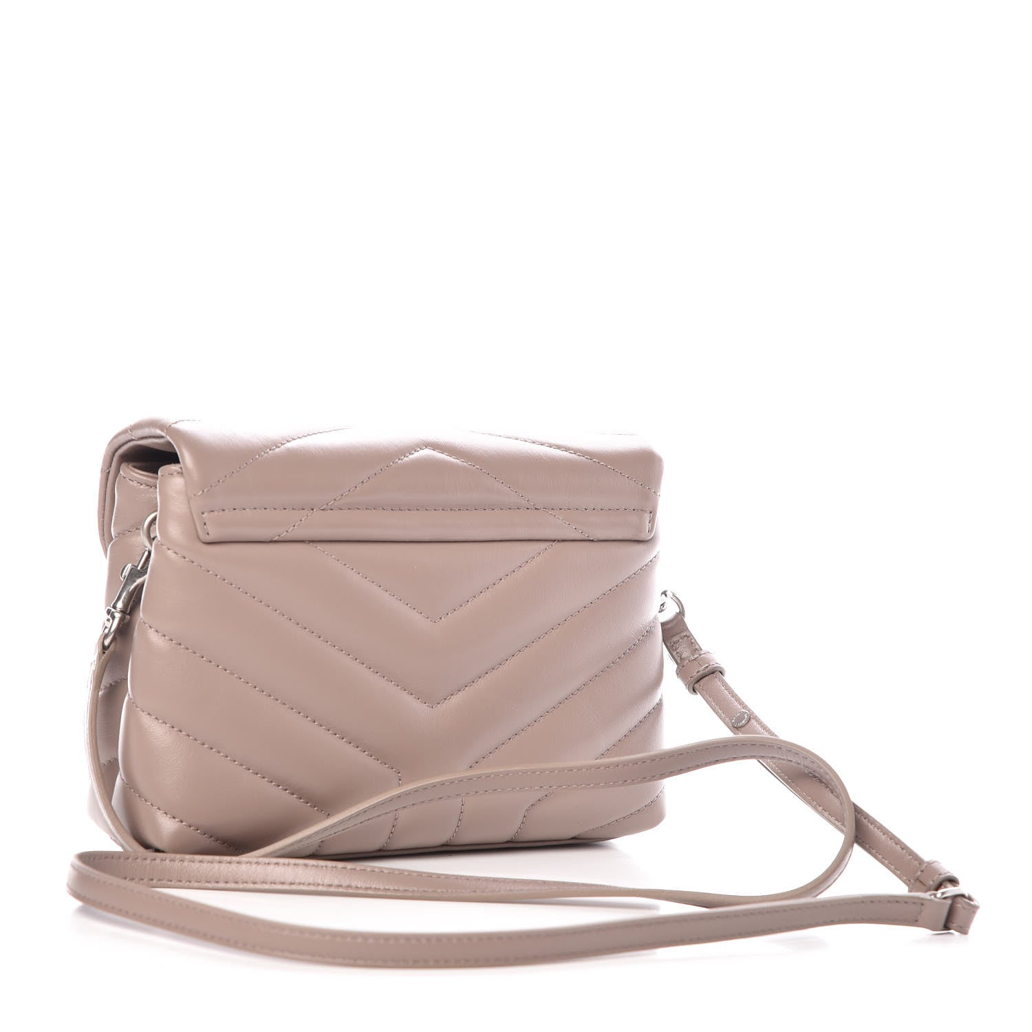Saint Laurent Calfskin Y Quilted Monogram Toy Loulou Satchel Mink 3 of 9