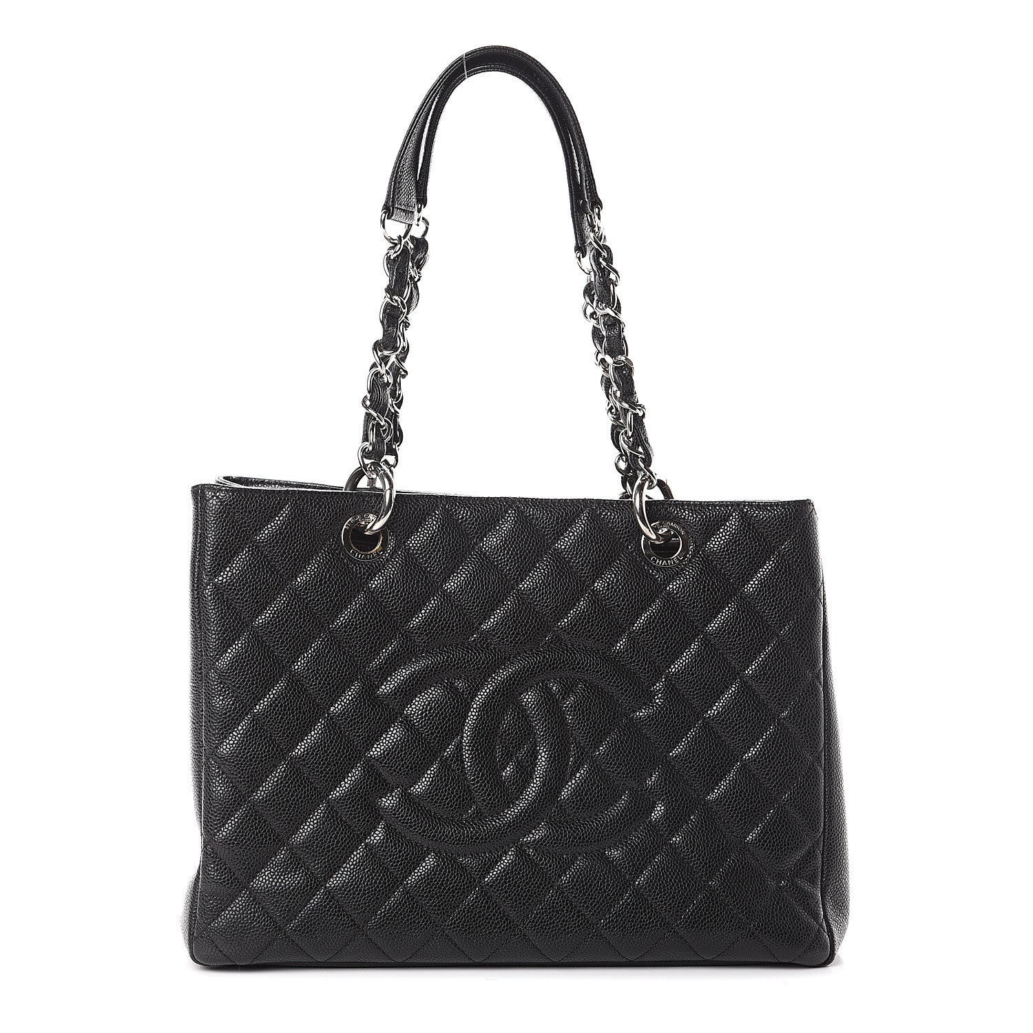 Chanel Caviar Quilted Grand Shopping Tote GST Black 1 of 8